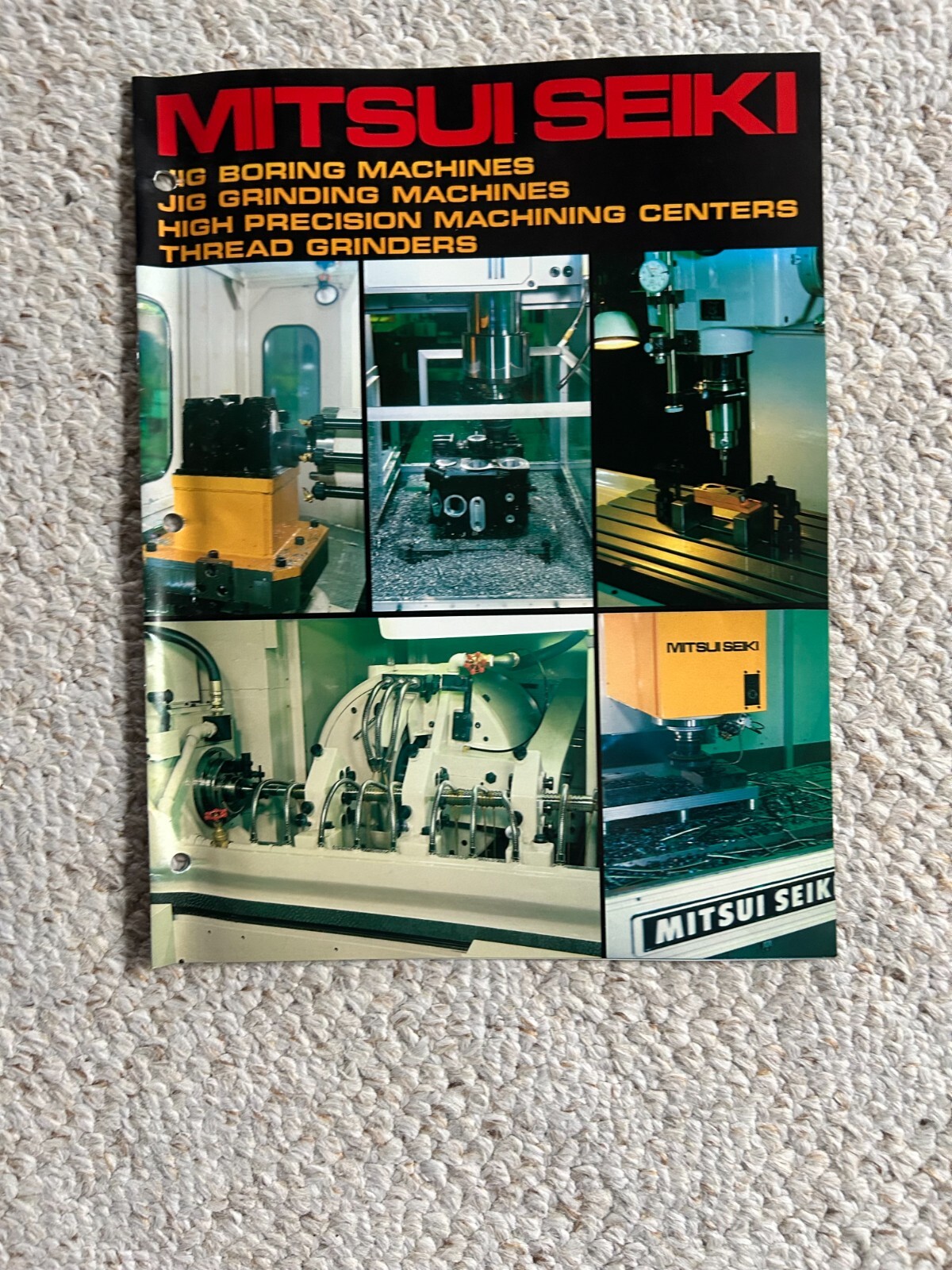MITSUI SEIKI JIG BORING, GRINDING, MACHINING CENTERS, THREAD GRIND SALES CATALOG
