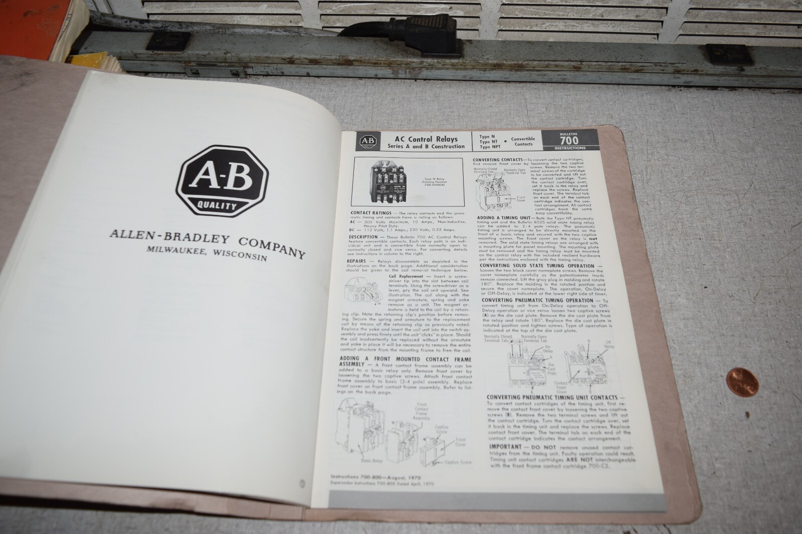 Allen Bradley Devlieg Machine Renewal Parts Manual
