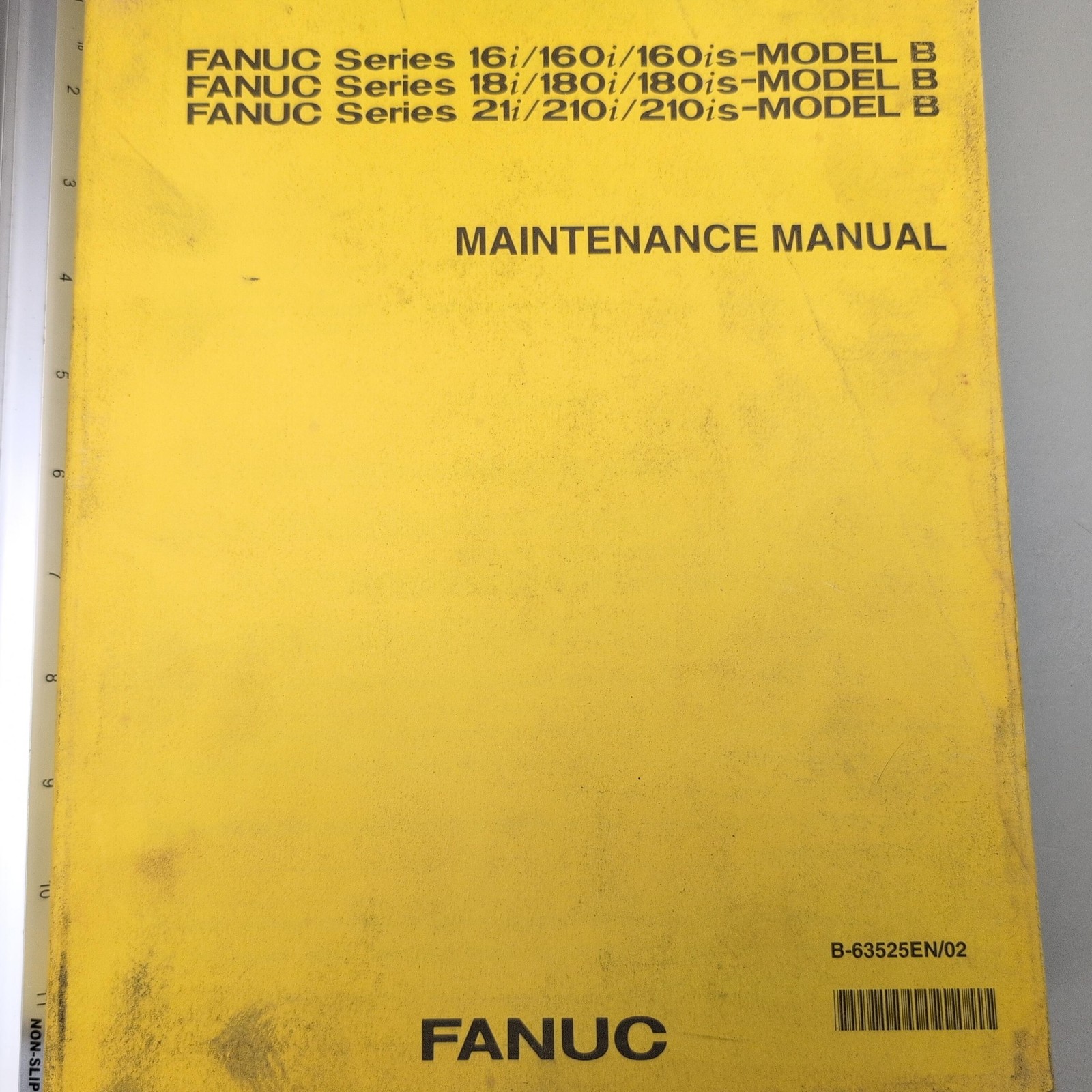 FANUC Series 16i/18i/21i Model B Maintenance Manual 2001 B-63525EN/02 Yellow PB