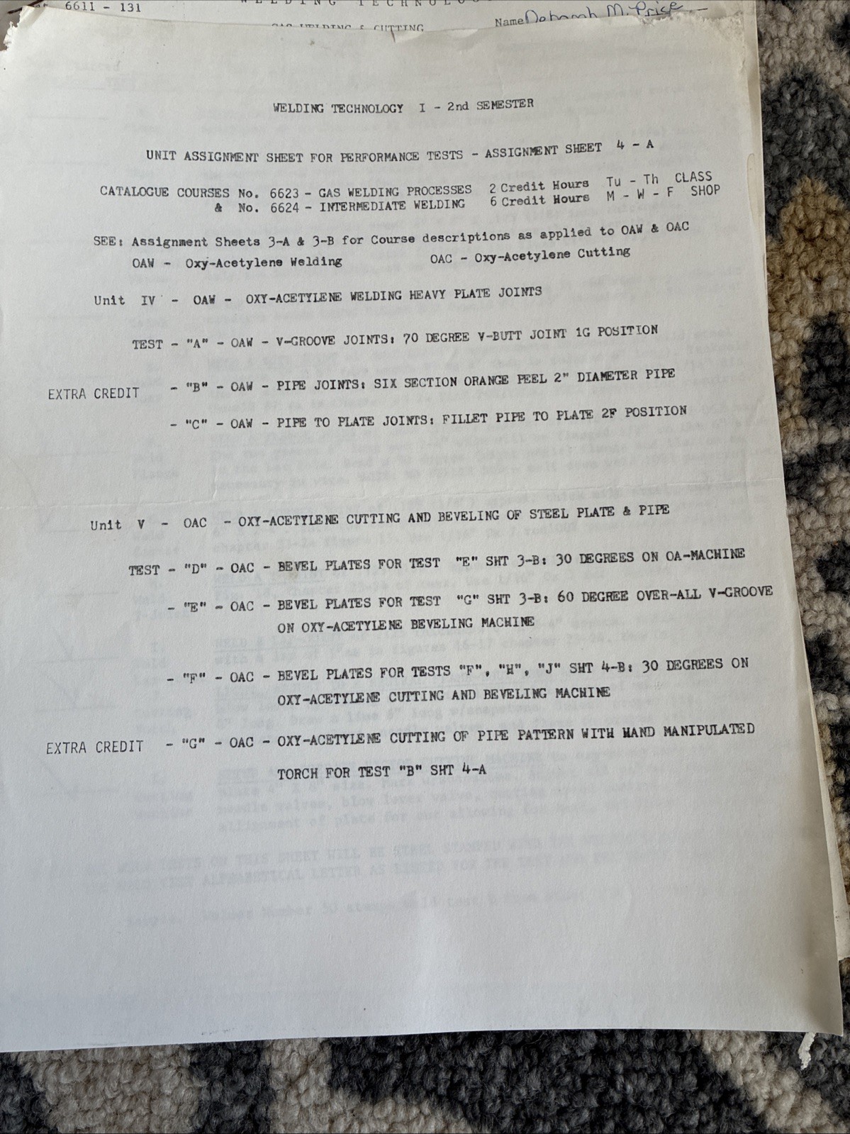 Vintage Welding & Mechanical Drawing Coursework 1979–80 | Trade School Archive