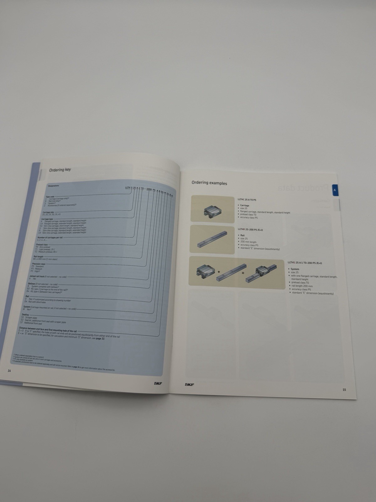 SKF Profile Rail Guides LLT Linear Motion Bearing Catalog Engineering Manual