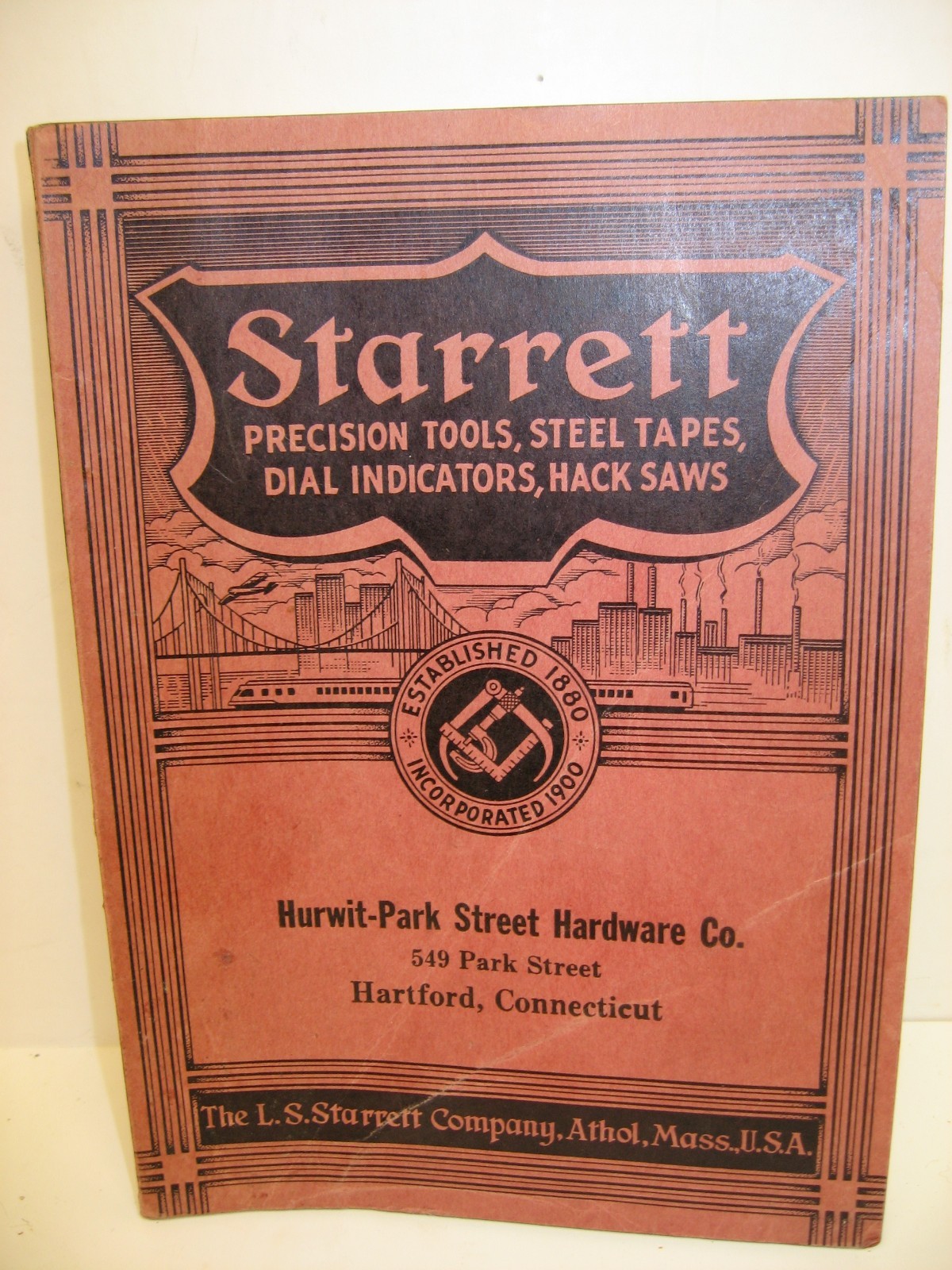 1938 Starrett Precision Tools, Tapes, Dial Indicators, Hack Saws+, Catalog No 26