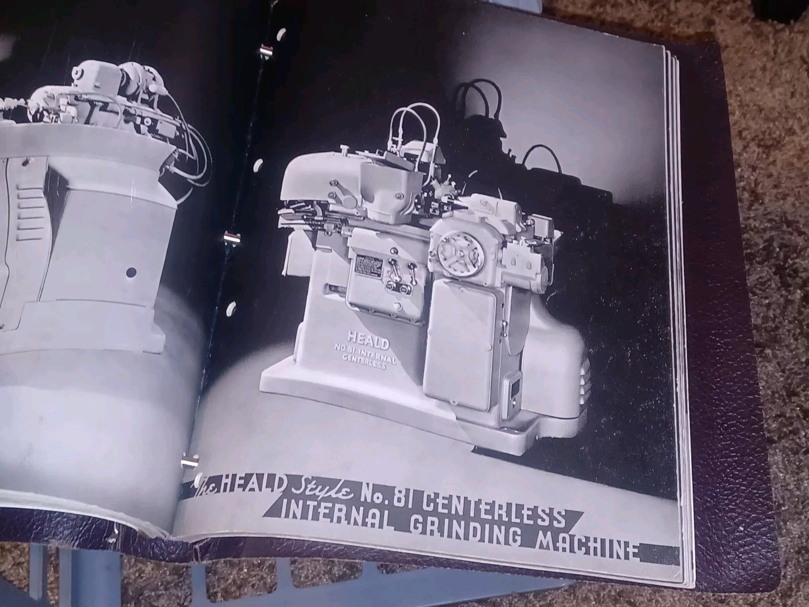 1946 HEALD COMPANY Precision GRINDING MACHINES Sales CATALOG LOT BINDER BOOK