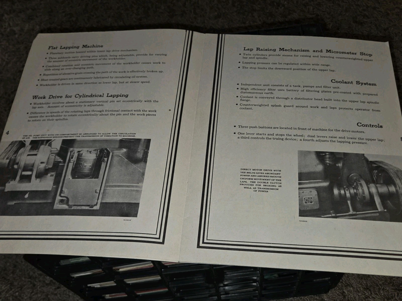 Norton Grinding/ Lapping Machine Sales Catalog Booklet Bulletin No. 26 Hyprolap