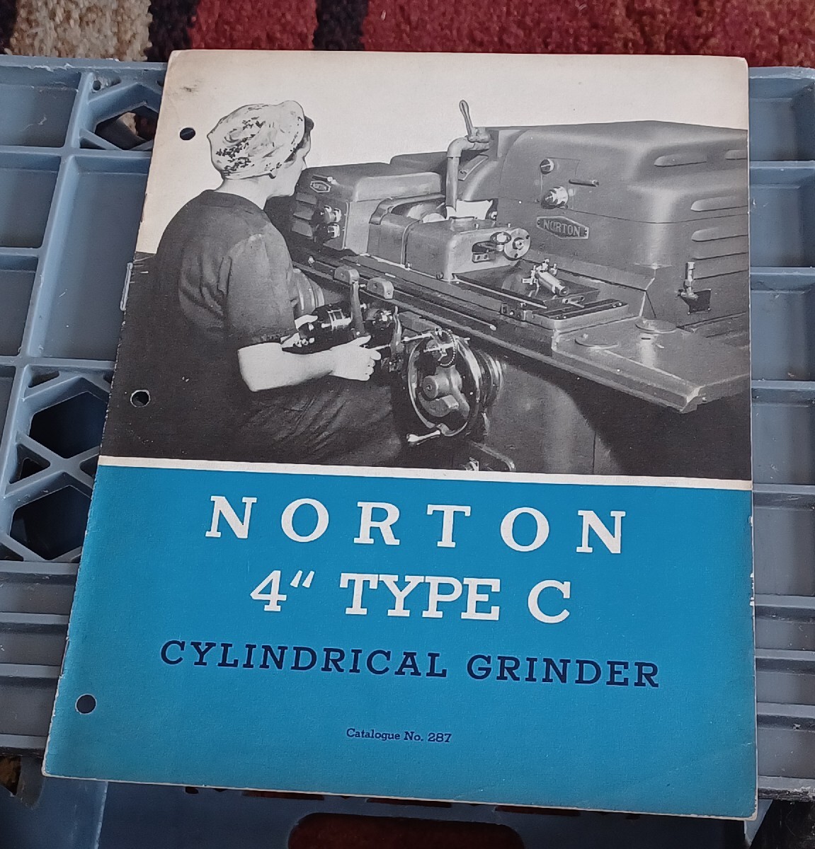 NORTON 4″ Type C Cylindrical GRINDERS MACHINE SALES CATALOG No 287 BOOK Ww2 Era