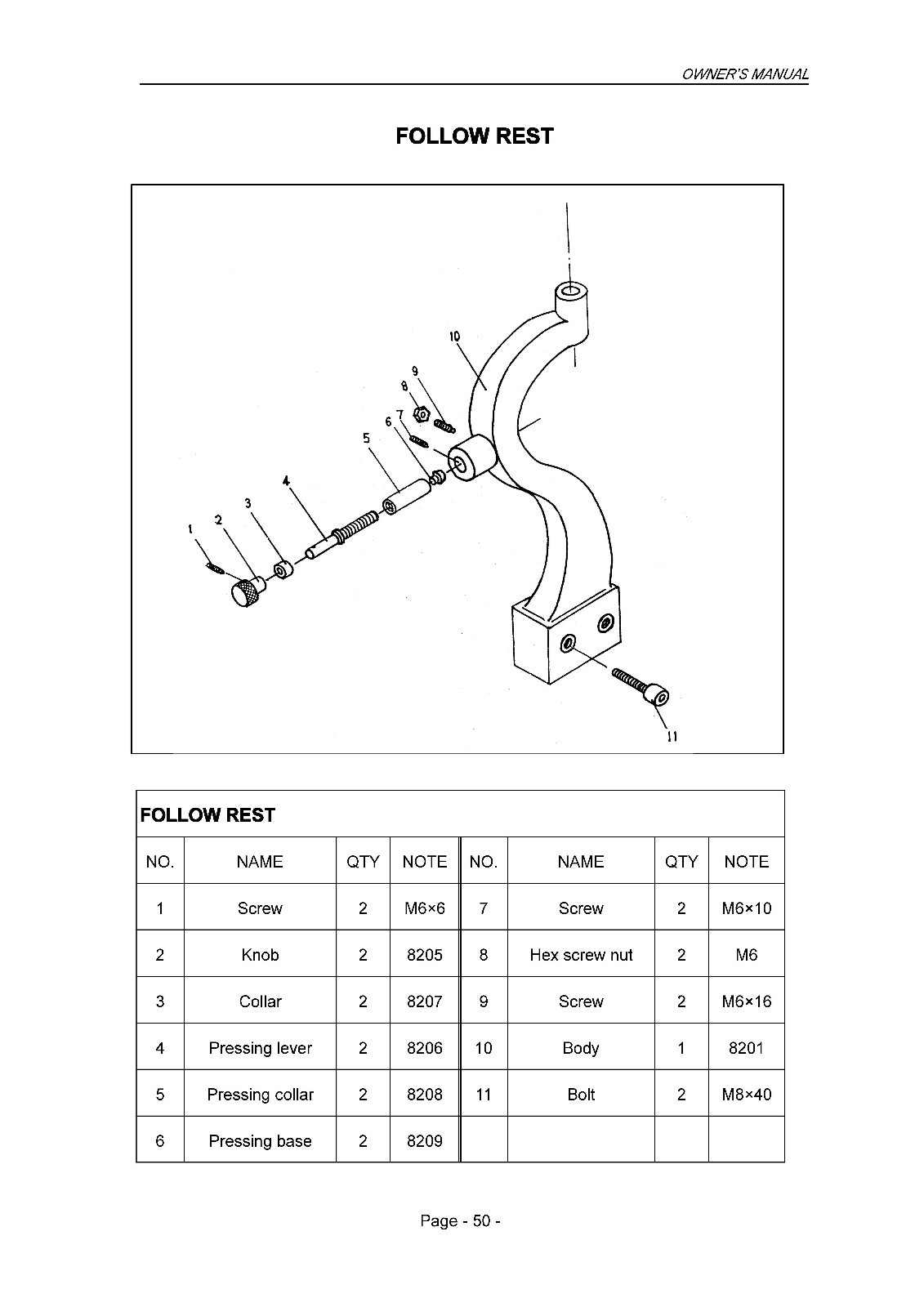 Enco-JET-Asian 1236 1340 Metal Lathes 411-0105 411-0106 Owner’s Part Manual 1211