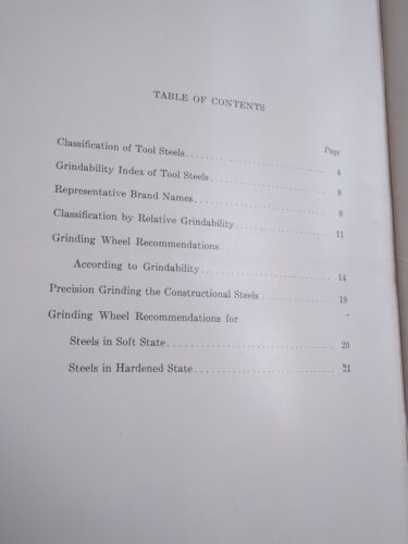 How To Select Wheels For Precision Grinding Tool Steels Norton Abrasives SC Vtg