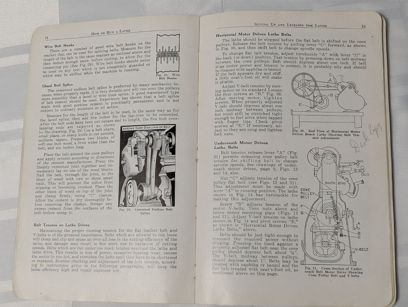 1943 HOW TO RUN A LATHE REFERENCE BOOK MACHINERY VOLUME 1 INFORMATION BOOKLET