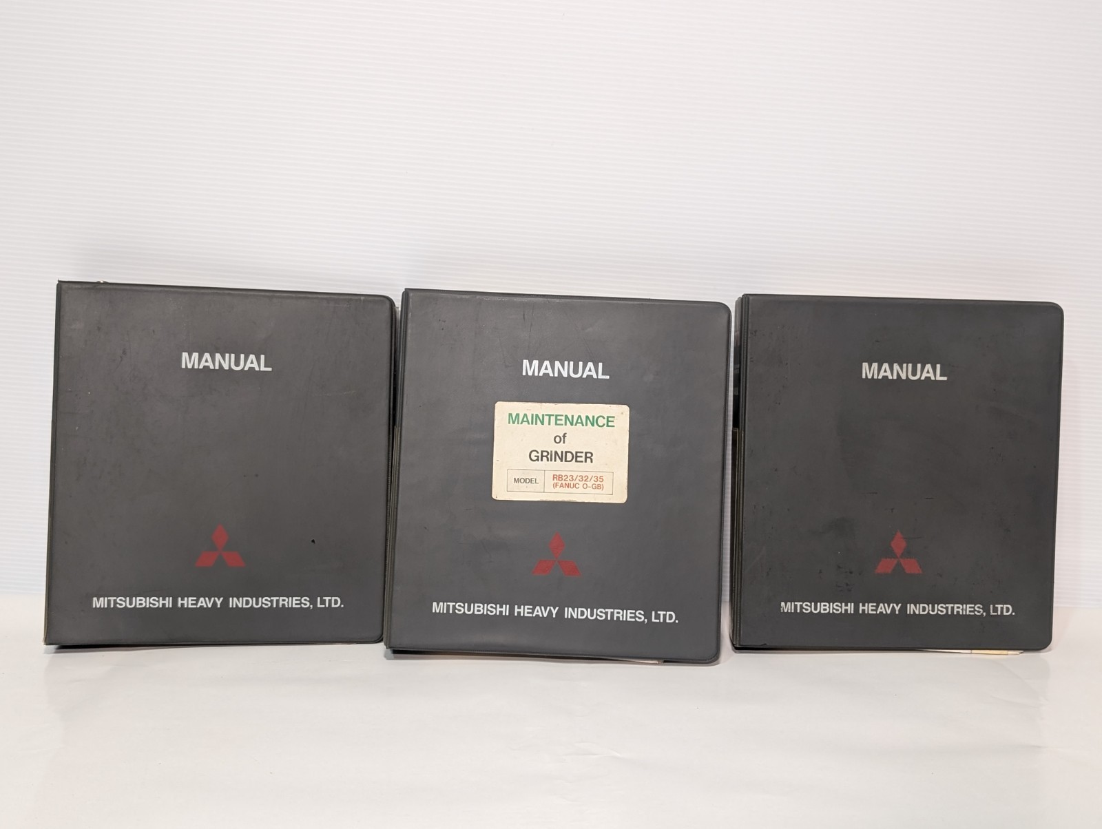 Lot of 3: Mitsubishi/ Fanuc Maintenance Manuals for RB23/32/35, O-GB CNC Grinder