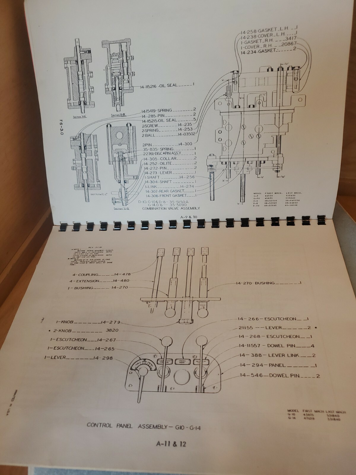 DoAll Surface Grinder Parts BOOK GP GS G3 G4 G5 G6 G7 G10 G14 *IN*STOCK* USA*