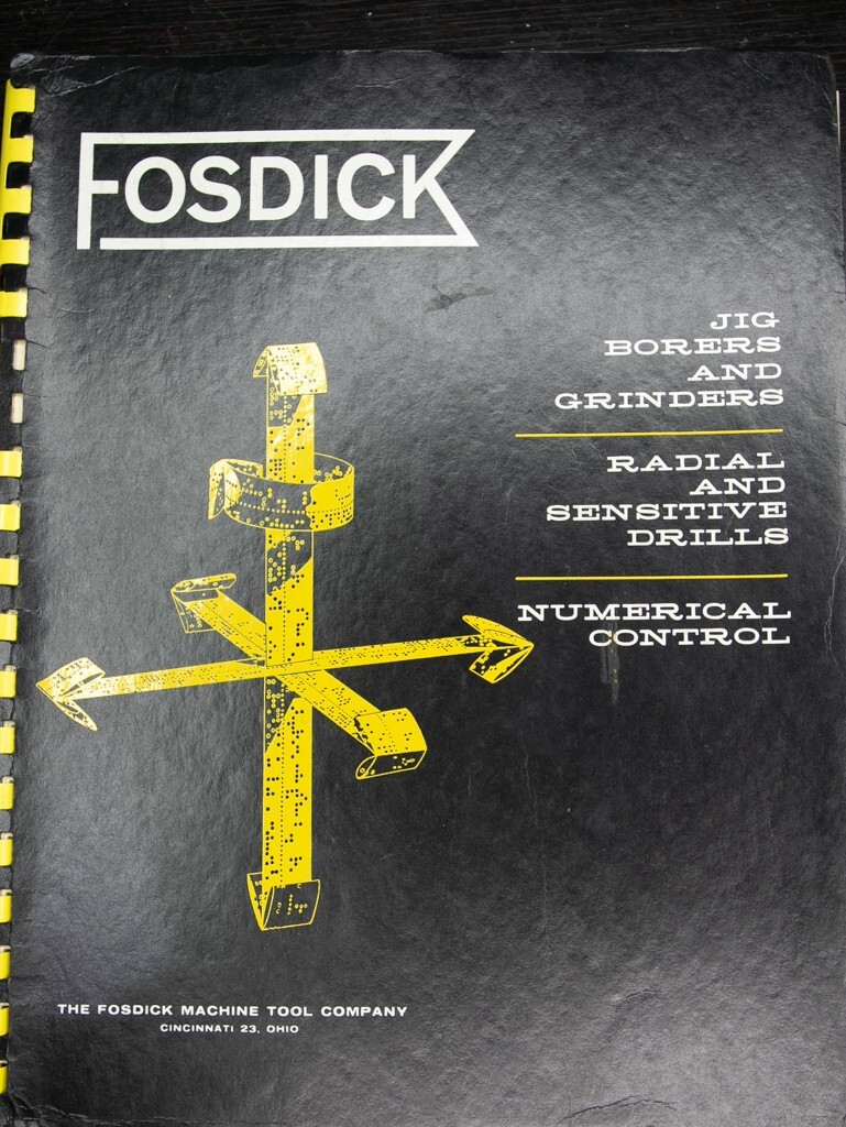 Fosdick Leblond Fosmatic Radial Arm Drill Operations, Hydraulics & Parts Manual