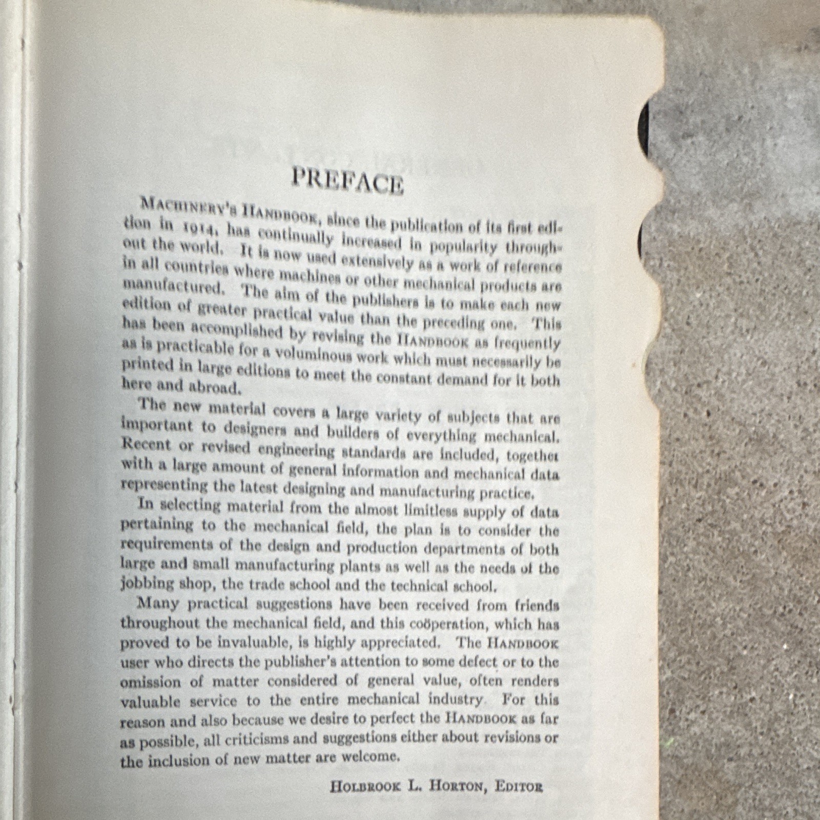 The Industrial Press Machinery’s Handbook 15th Edition 1957 Hardcover Machining
