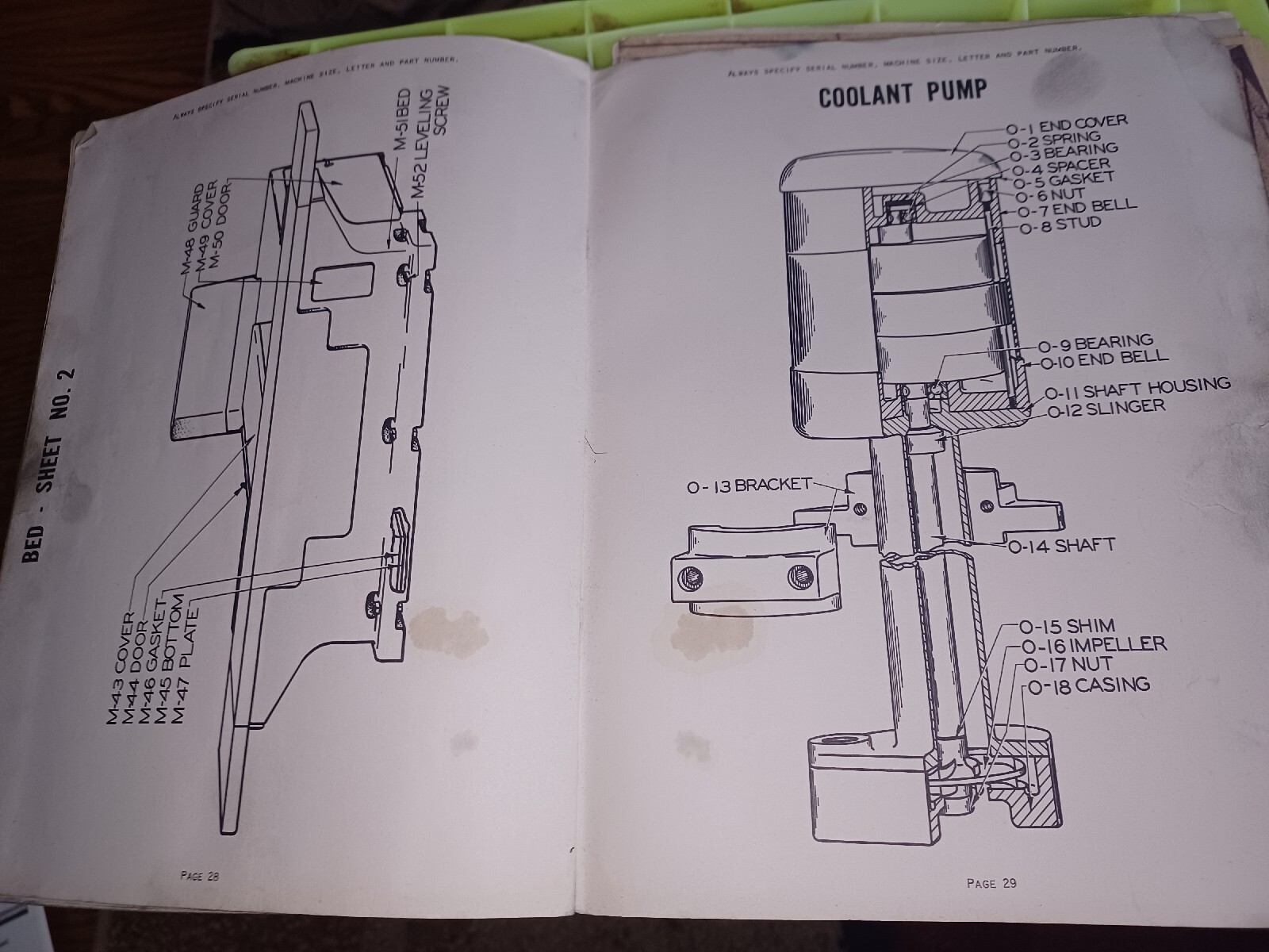 LANDIS TOOL PARTS LIST BOOK CATALOG MANUAL 14 18 22″ Type CH GRINDING MACHINES