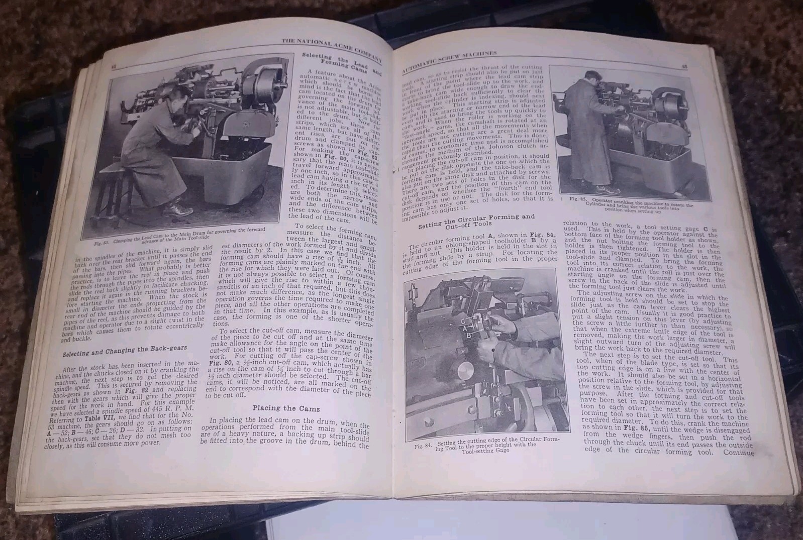 1912-1913 NAMCO National Acme Co AUTOMATIC MULTIPLE SPINDLE SCREW MACHINES BOOK