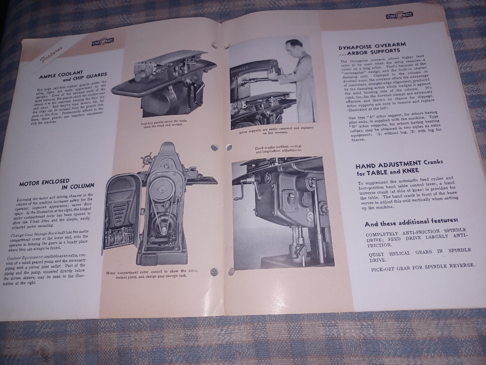 1947 Cincinnati No 1-12 18 Automatic Milling Machine Sales Book Catalog M-1555-2