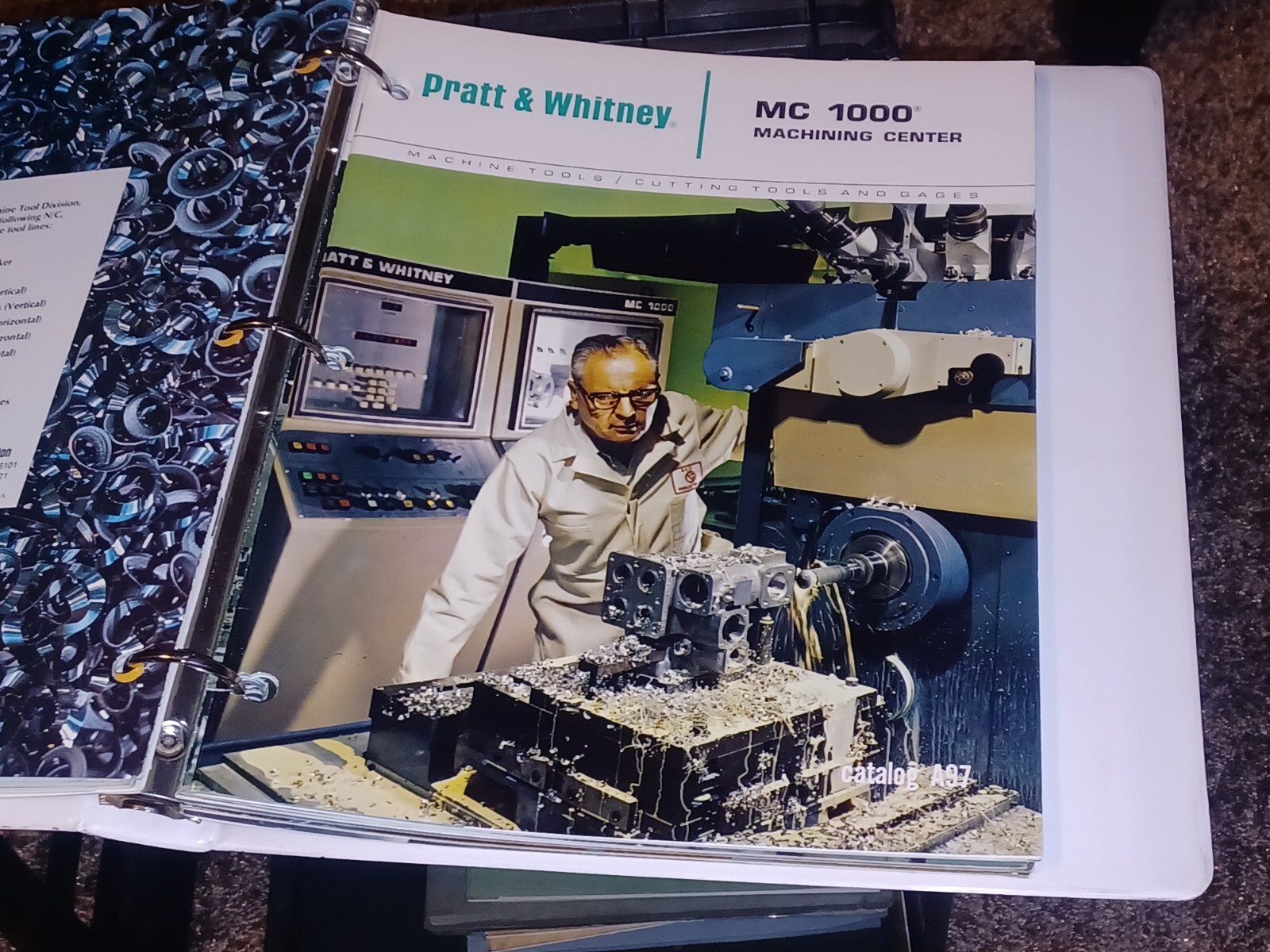 1974 Pratt & Whitney MACHINING TOOLS Catalog book LOT salesman 3 Ring Binder OLD