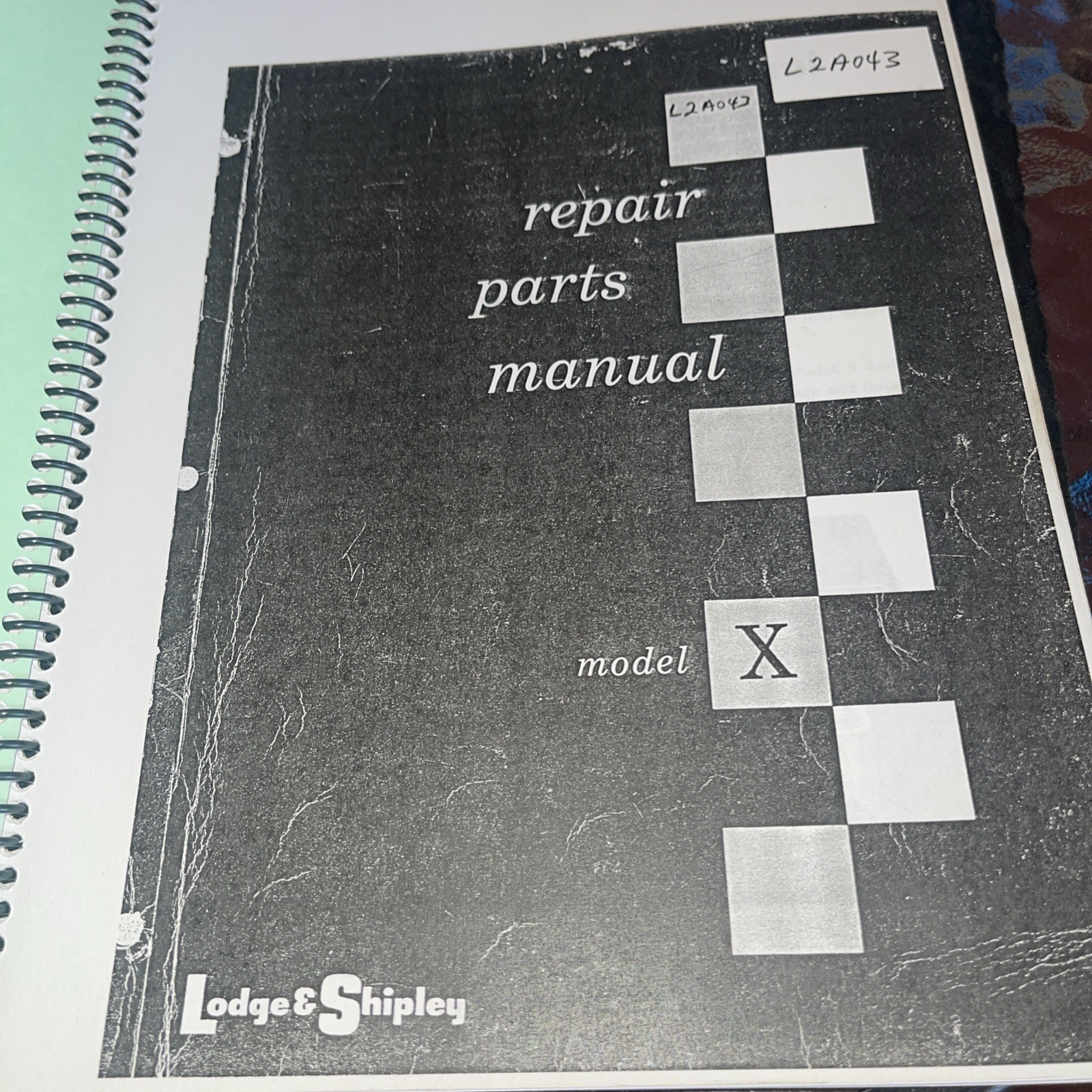 LODGE & SHIPLEY Model X Lathe Operator Instruction Manual
