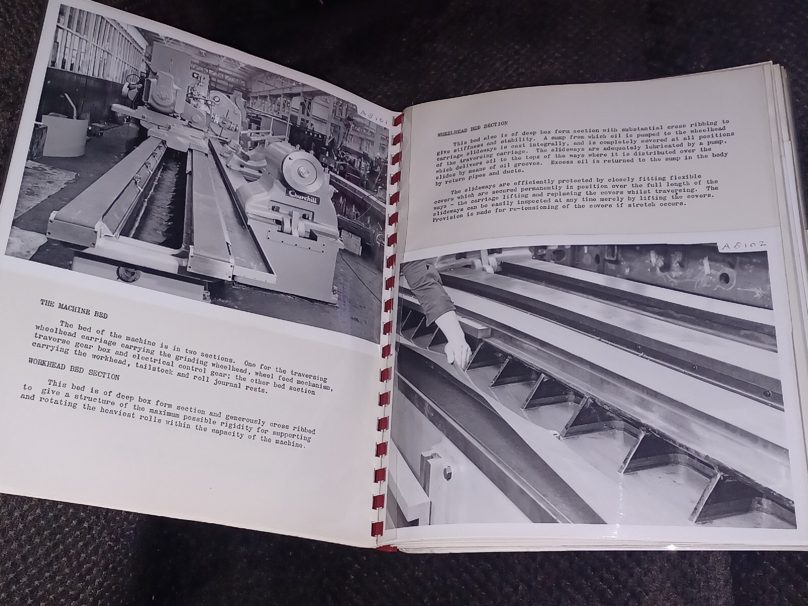 CHURCHILL ROLL GRINDER MACHINE WHEELHEAD MODEL TWA TWB TWR tool Book W Photos