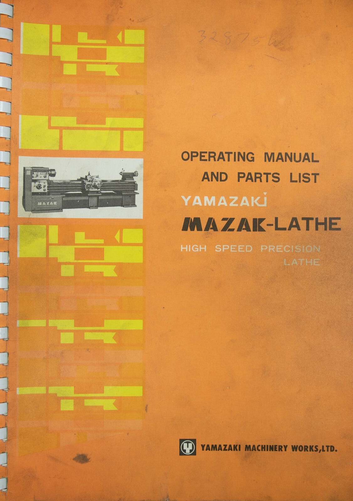 Mazak Yamazaki 18″ , 21″ and 860 Lathe, Operations and Parts Diagram Manual PLUS