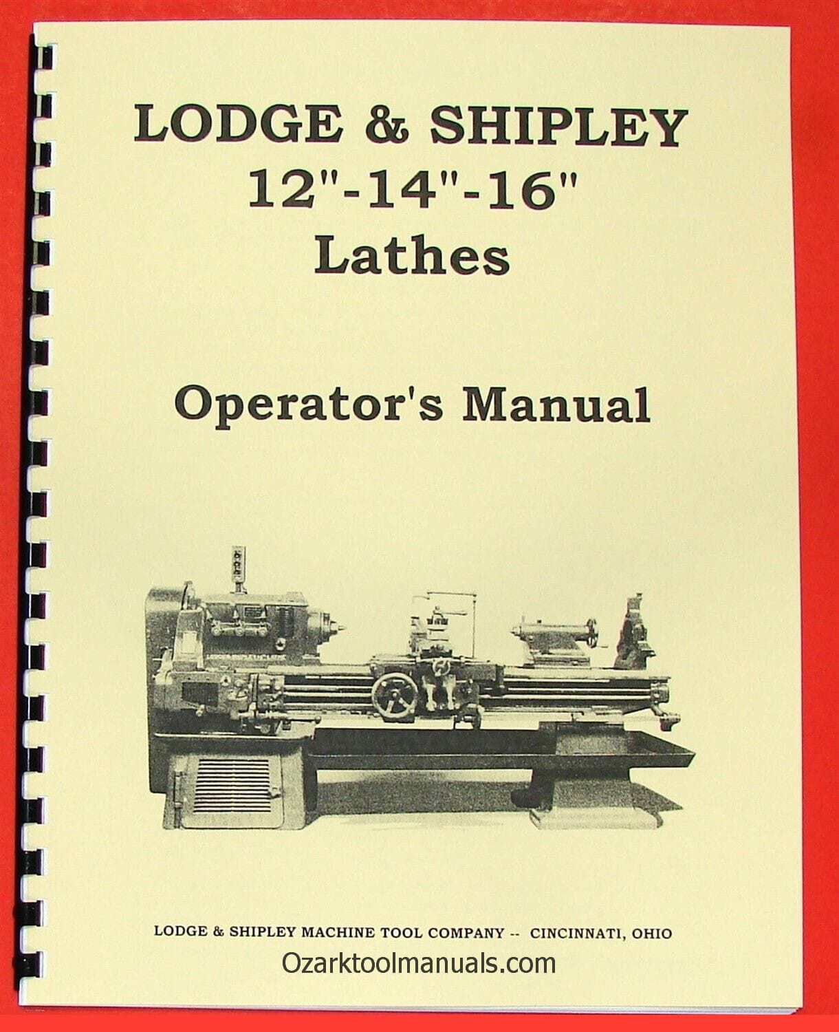 LODGE & SHIPLEY 12″ 14″ 16″ Metal Lathes Owners Operator’s Manual 0435