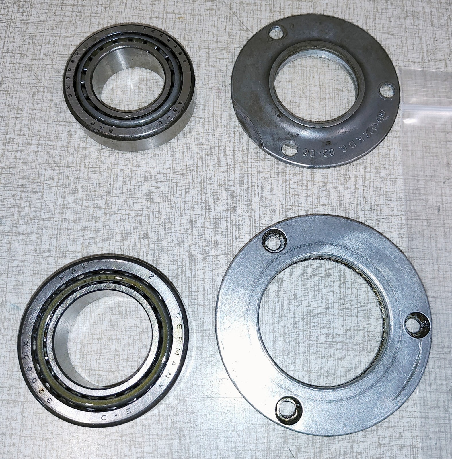 Emco Maximat 7 Lathe Headstock Parts: Bearings & Retainers L08W