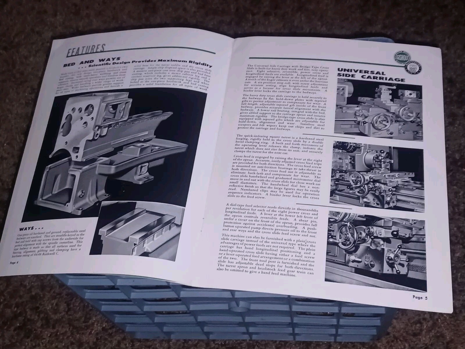 Gisholt Machine Company CATALOG BOOK Masterline Ram Type Universal Turret Lathes