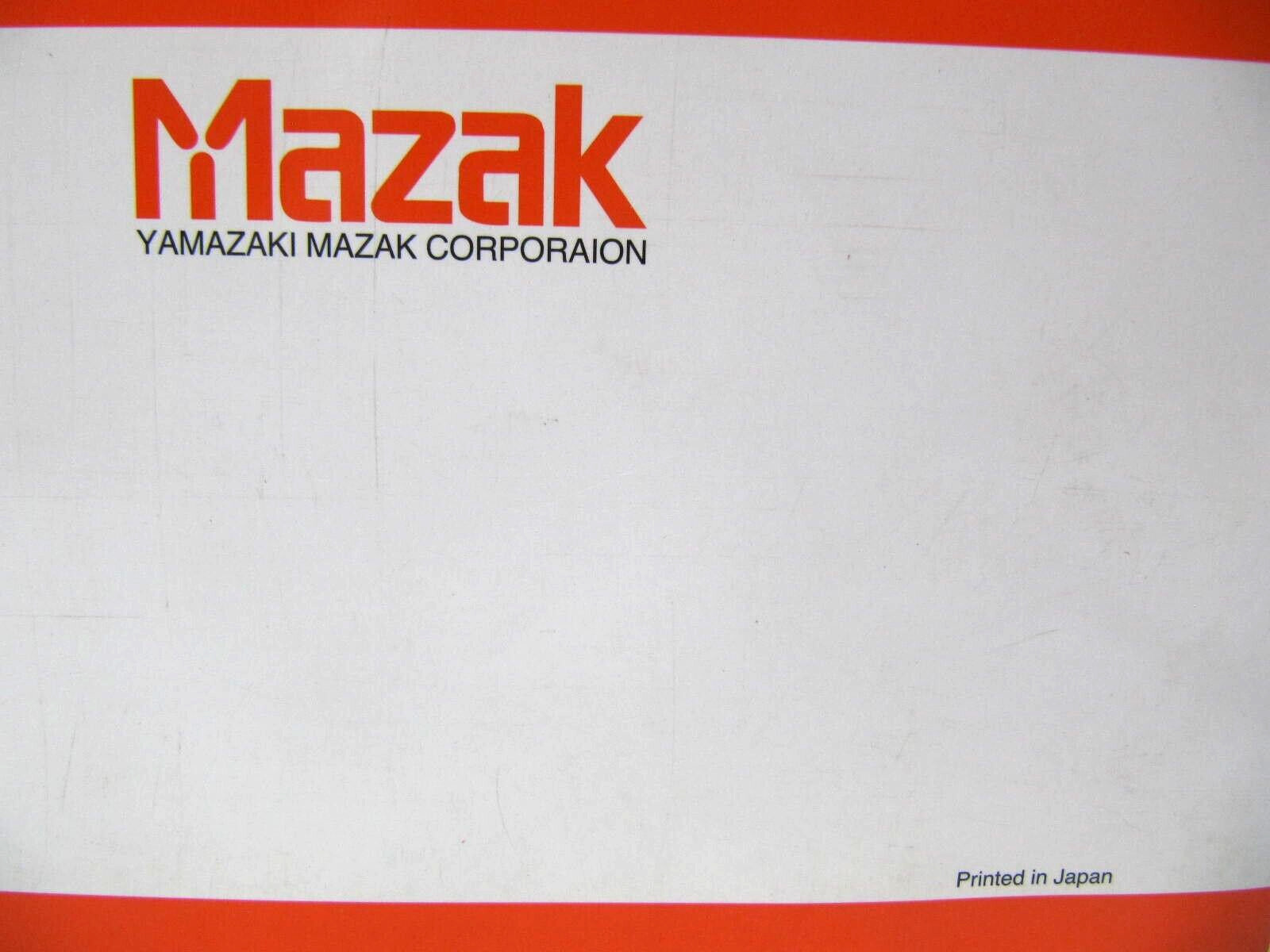 Yamazaki Mazak Corp. Operating Manual Mazak & Fanucl L-64 Teaching Box H762SA001