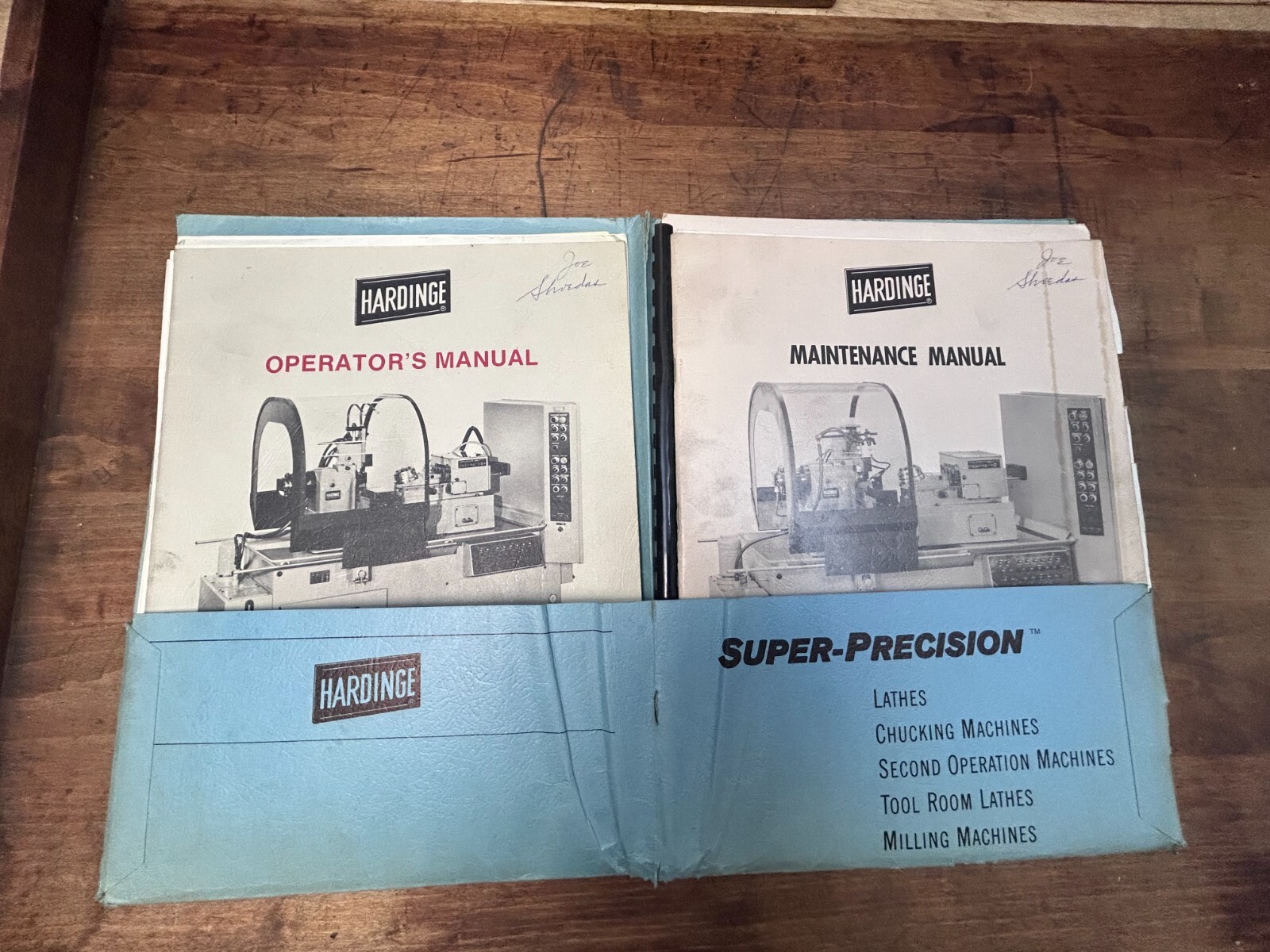 ORIGINAL OEM Hardinge Lathe DSM-A Operators, Maintenance, and Parts Manuals