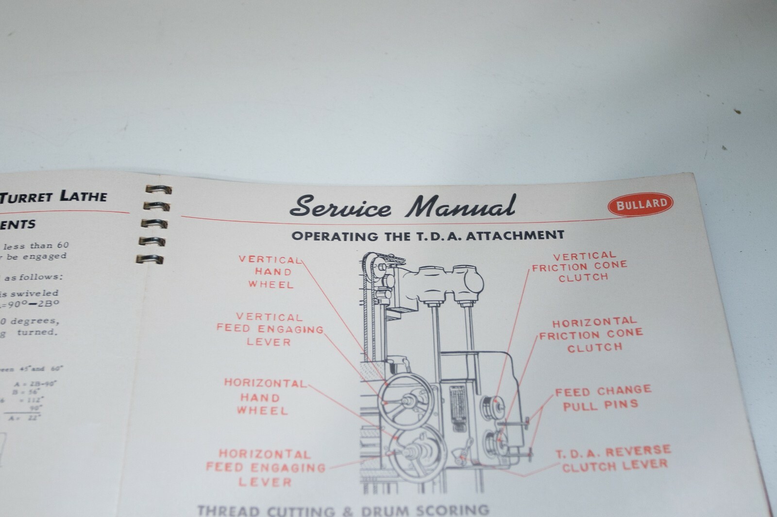 Bullard Cutmaster Lathe Operations Maintenance & Parts Manual 1953 Page 183