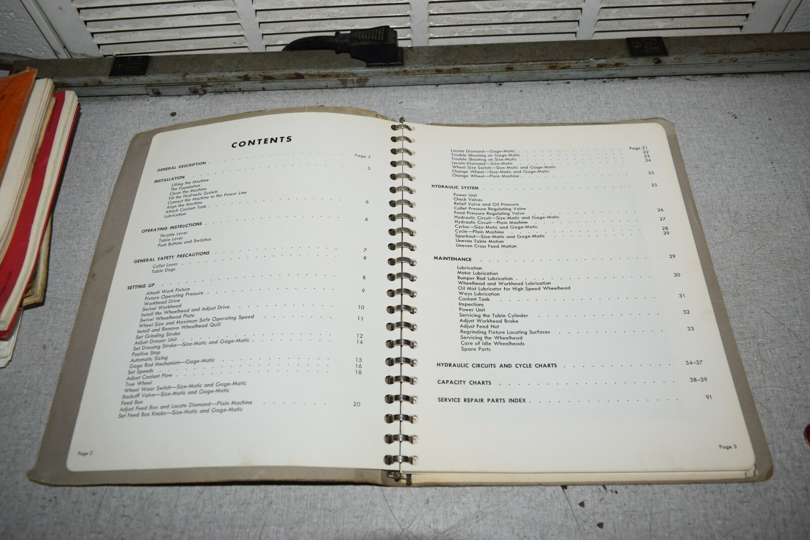Heald Model 171 Internal Grinding Machines Instruction Repair Parts Manual