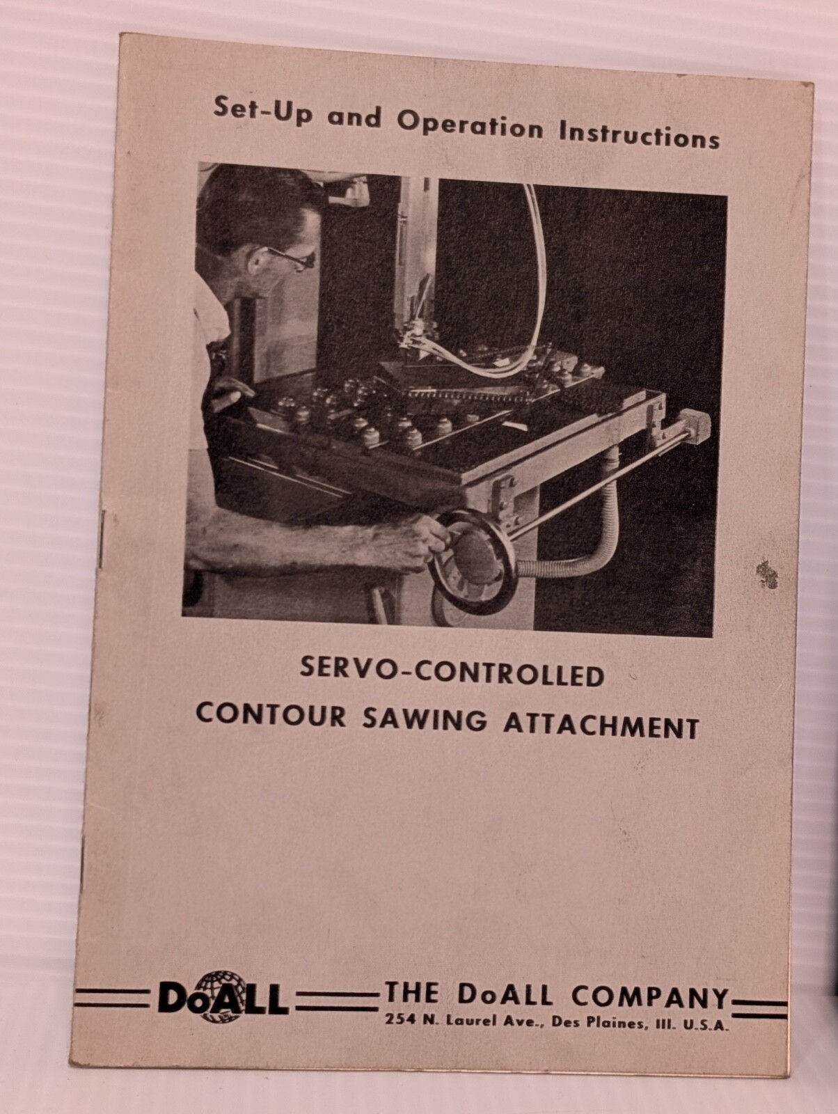 Lot of 3 Vintage Assorted Machine Manuals: DoALL, Fellows, & Excelsior, as shown