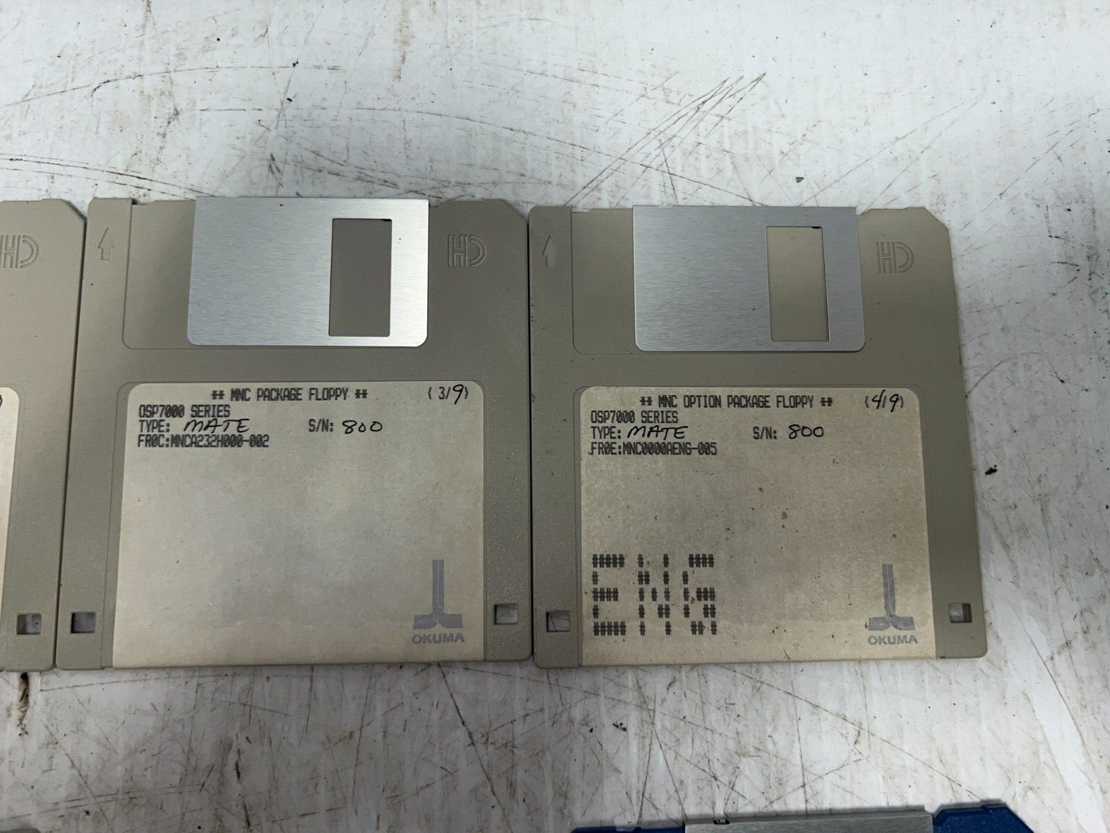Okuma CADET MATE – SER #800 FLOPPY DISK SET – OSP700M / OSP7000 Series