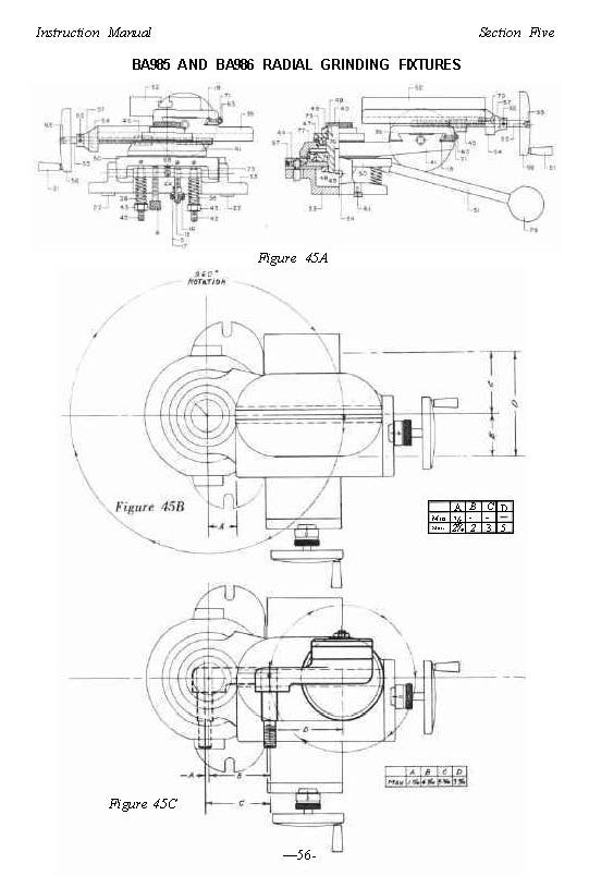 1979 Tool & Cutter Grinders Operator Instructions Manual Fits K. O. Lee 200 Seri
