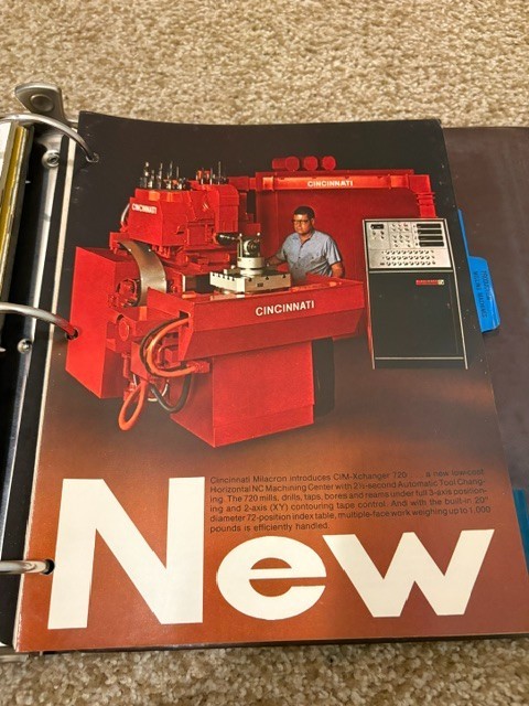Vintage Cincinnati Milling Milacron Machine Company Salesman Binder Catalog