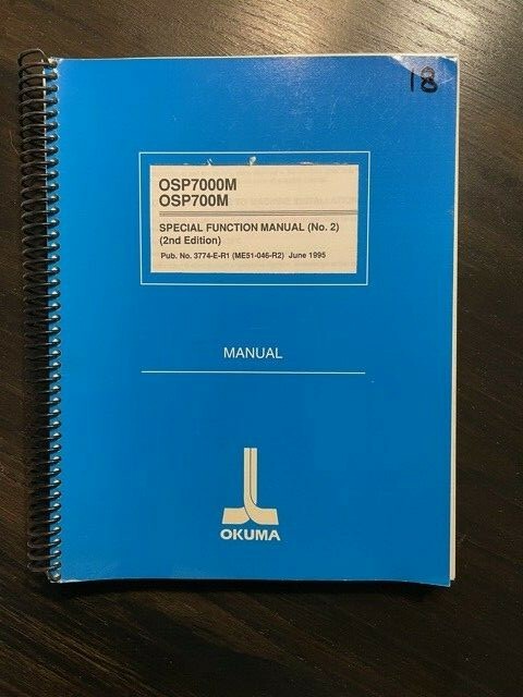 Okuma OSP 7000M 700M special function manual