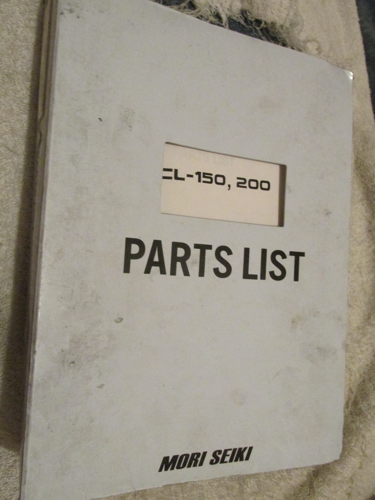 Mori Seiki CNC Machining Precision Lathe Model CL-150 & 200 Parts Catalog Manual