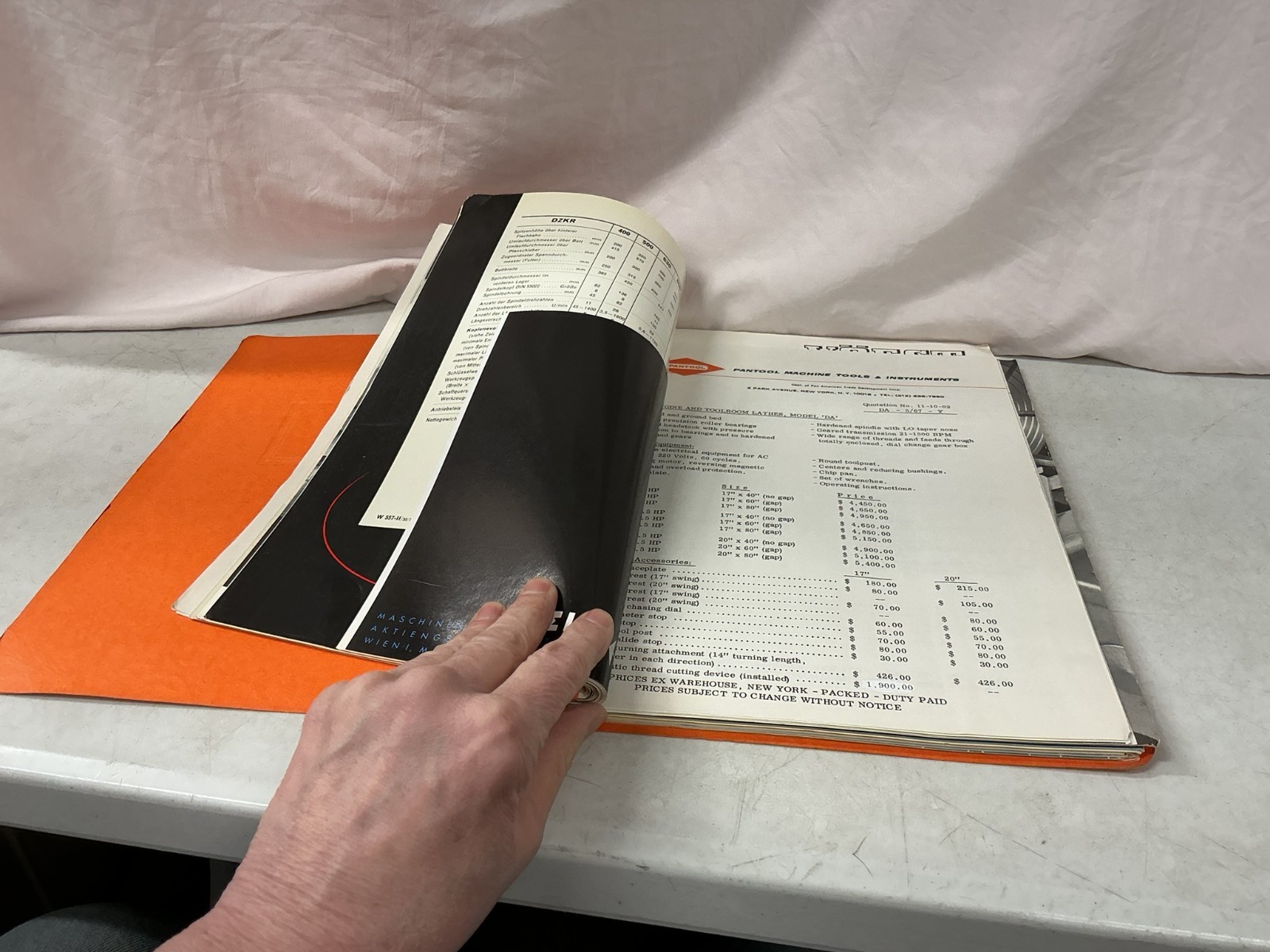 Pantool Machine Tools & Instruments Catalog Manual Lathes Grinders Balancing