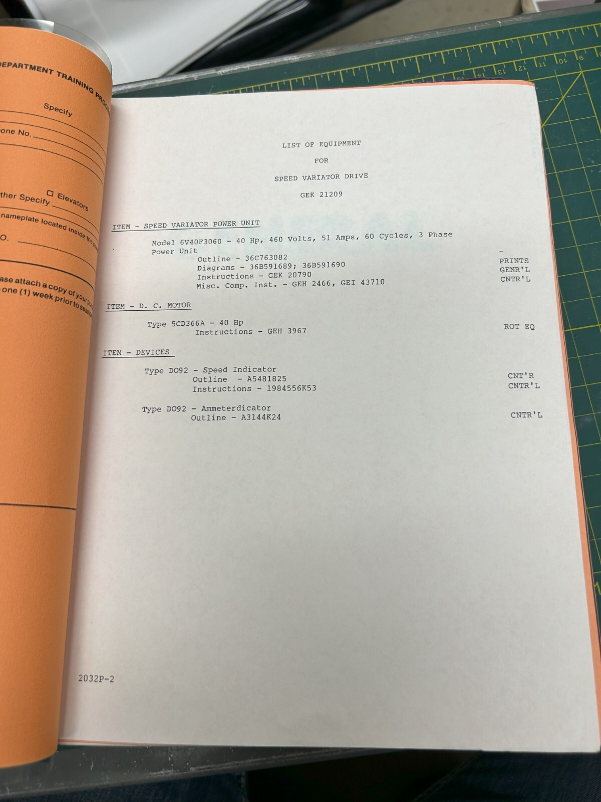 General Electric Speed Variator Instruction Manual GEK 21209 *FREE SHIPPING*