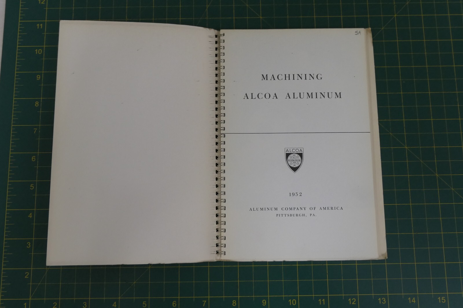 Vintage 1952 Machining Alcoa Aluminum – Characteristics Milling Drilling