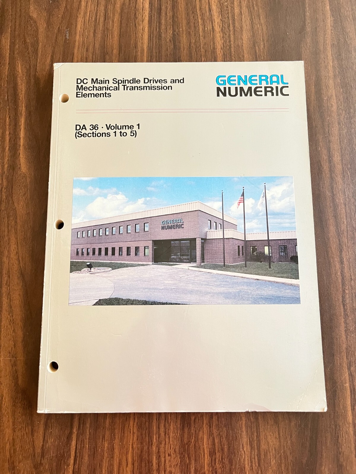 Gen. Numeric DC Main Spindle Drives & Mech. Trans. Elements DA36 Vol 1 Sects 1-5