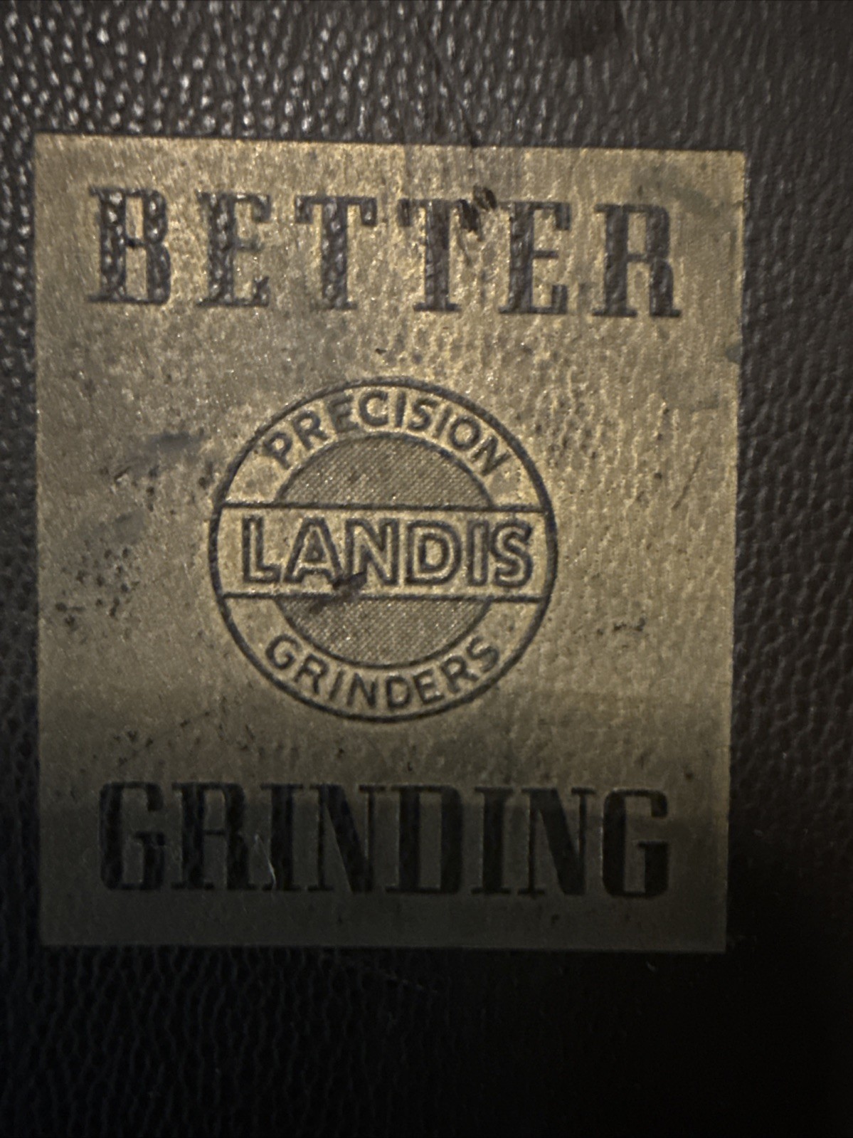 Landis Tool Instructions Parts Manual Grinding Precision Grinders Vintage 1942