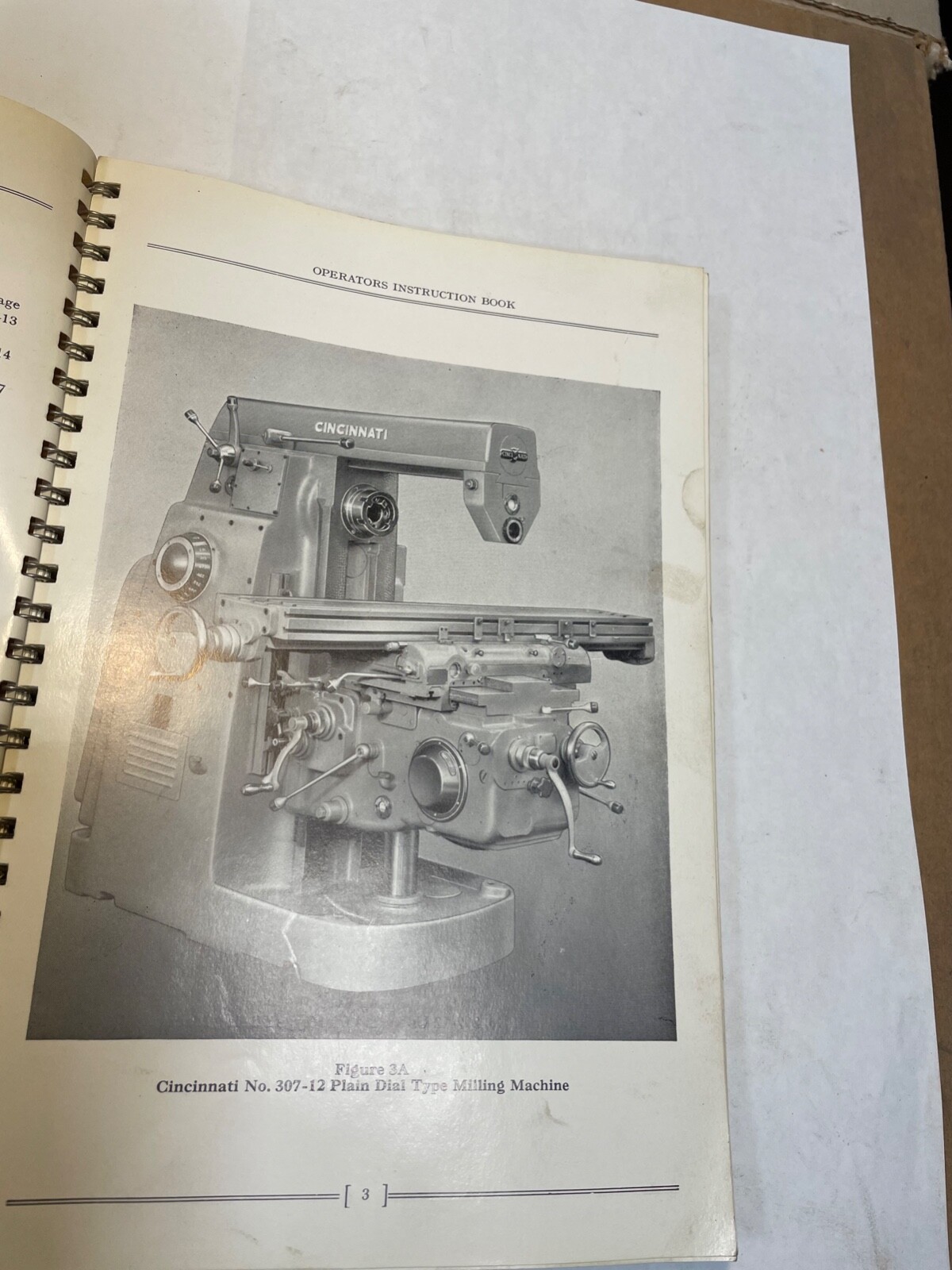Cincinnati Dial Type Milling Machines Model ELR Operator’s Instruction Book