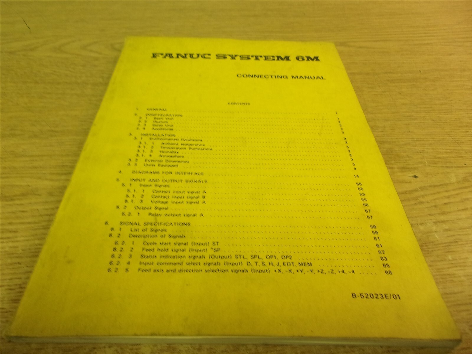 Fanuc System 6M Connecting Manual B-52023E/01 *FREE SHIPPING*