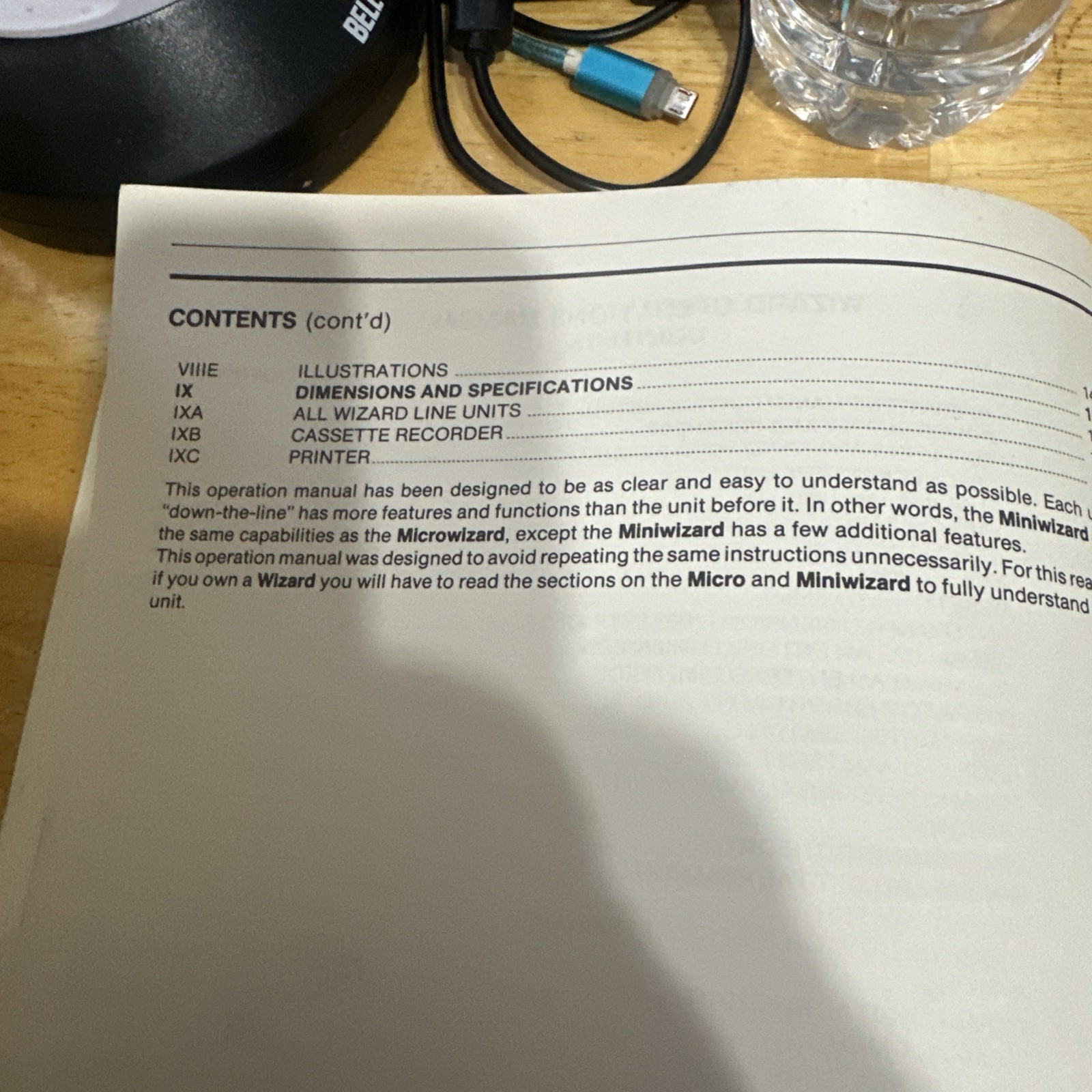 Wizard Digital Readouts Operating Manual Book Only