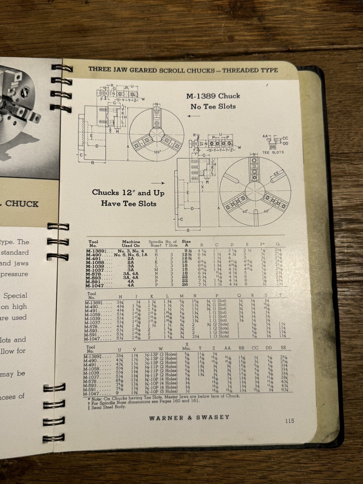Warner and Swasey Turret Lathe Tools Manual 1946 Cleveland, Ohio Made in the USA