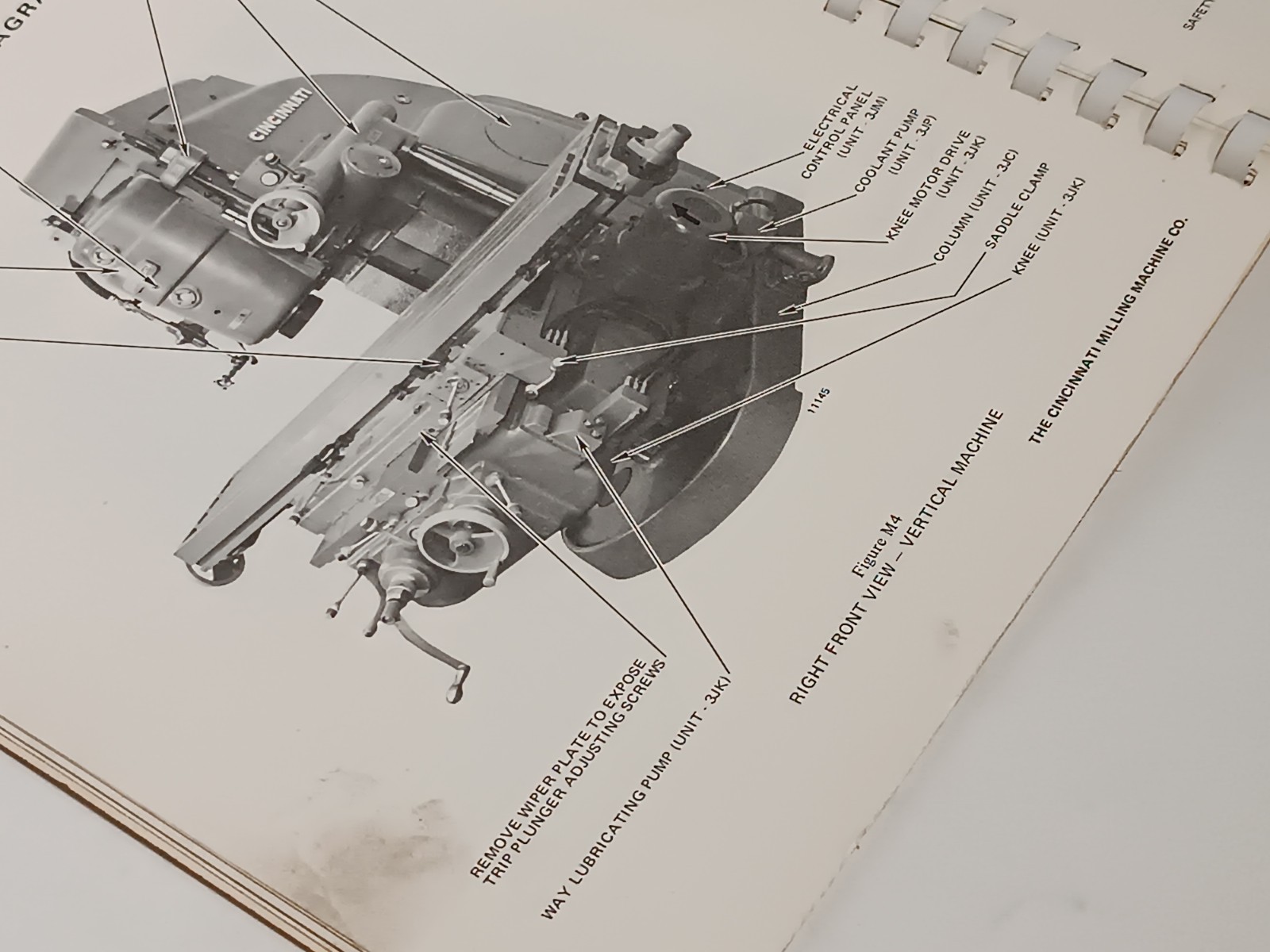 Cincinnati Milling High/Dual Power Milling Machine Service Manual + Parts List