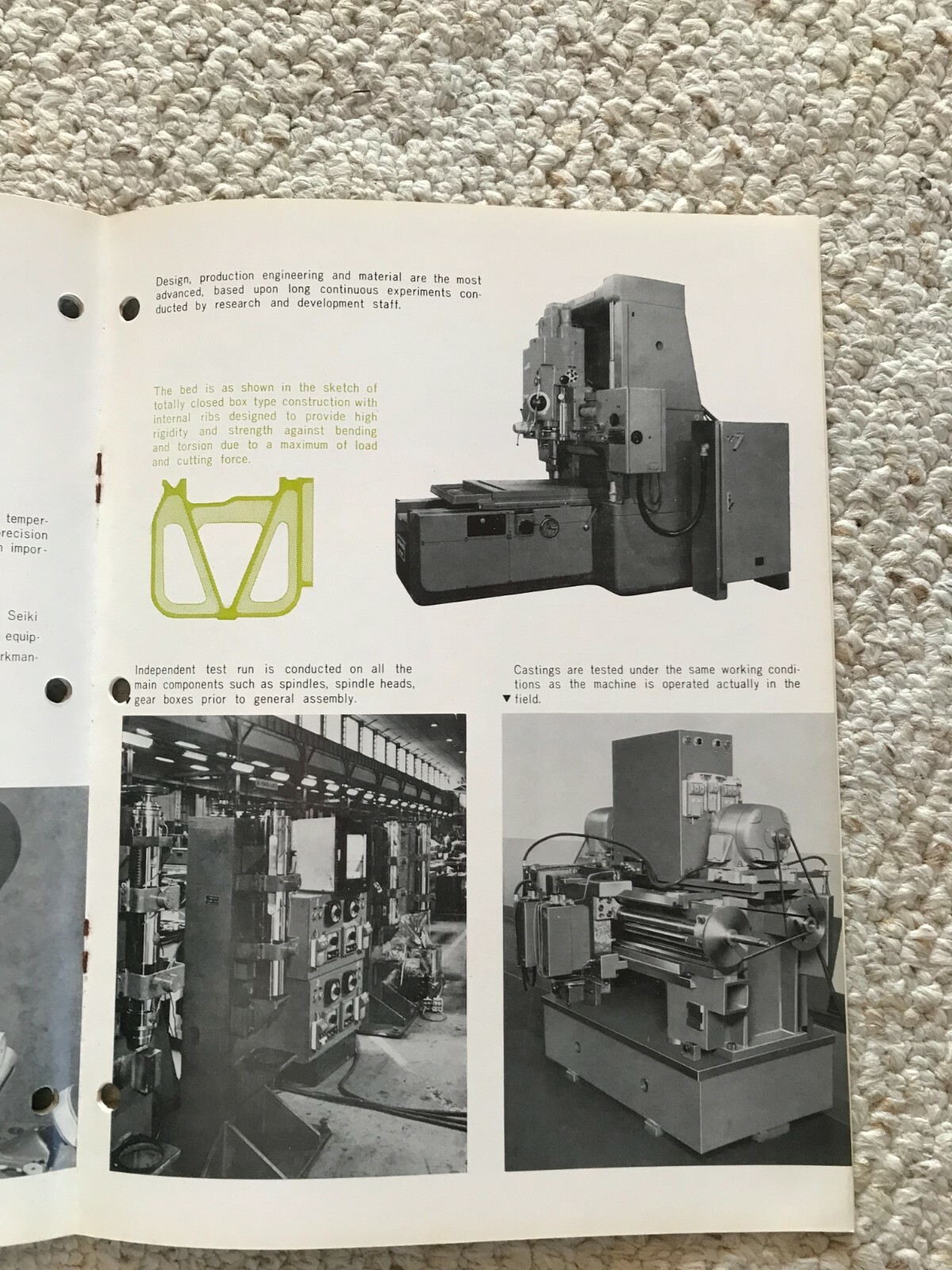 MITSUI SEIKI 6B & 6BN OPTICAL JIG BORING MACHINE SALES CATALOG