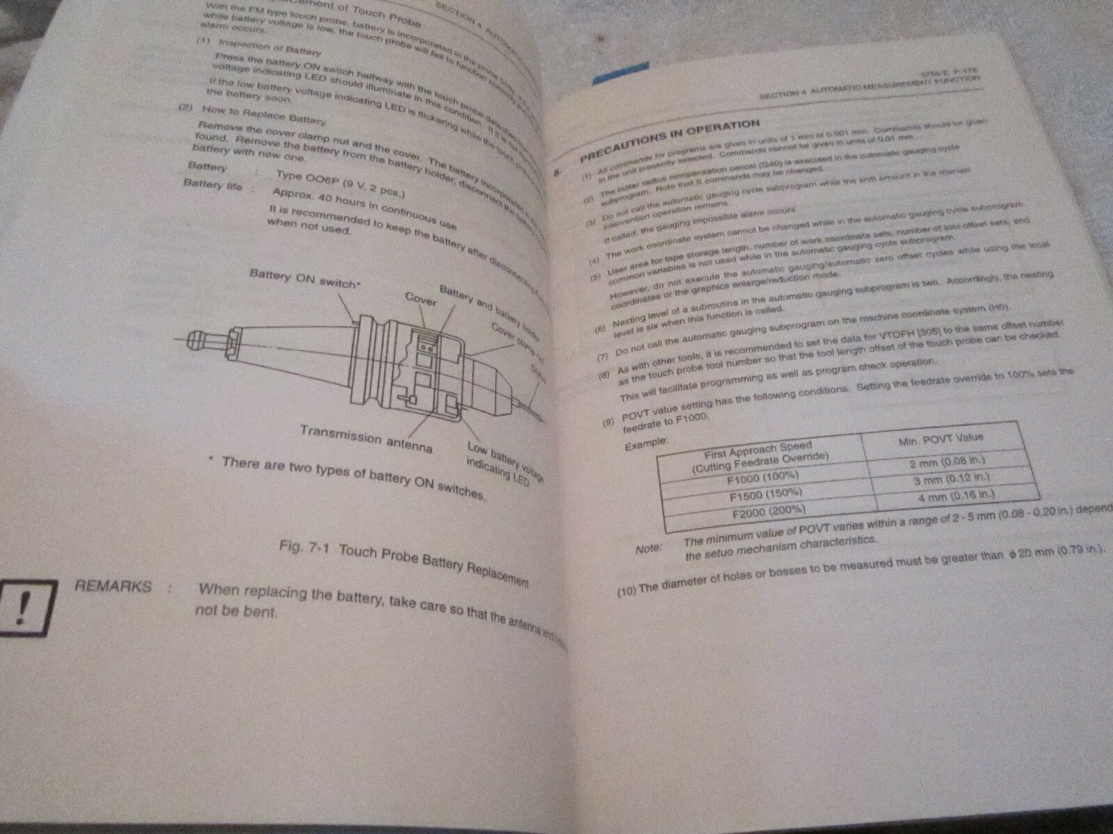 FACTORY Okuma OSP7000M OSP700M Automation Functions Manual OSP Instruction BOOK