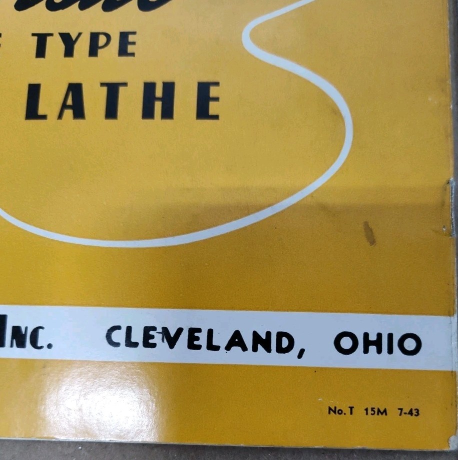 Milling Machinery & Tools Bardons & Oliver Inc Lathes 6 Brochure Lot W Catalog