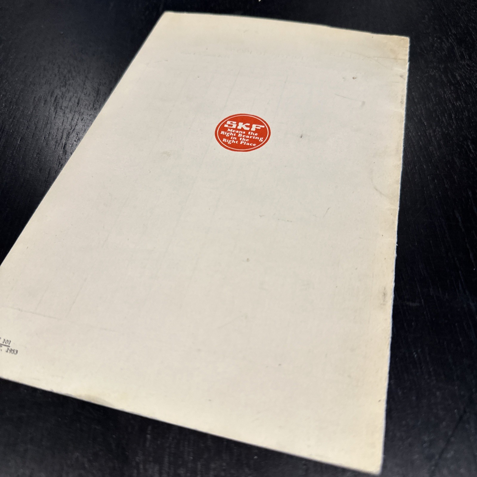 SKF Conversion Tables Inches – Millimetres Australian 1953